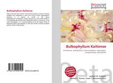 Bulbophyllum Kaitiense的封面