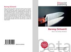 Capa do livro de Barong (Schwert) 