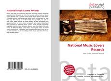 Buchcover von National Music Lovers Records