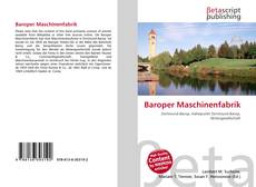 Portada del libro de Baroper Maschinenfabrik