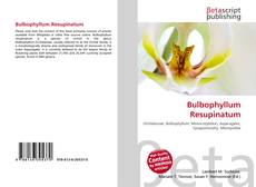 Bulbophyllum Resupinatum的封面