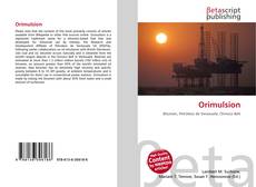 Copertina di Orimulsion