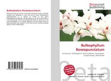 Capa do livro de Bulbophyllum Roseopunctatum 