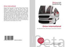 Capa do livro de Orion International 