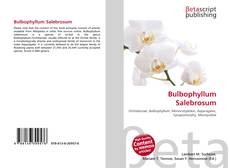 Обложка Bulbophyllum Salebrosum