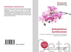 Bulbophyllum Sambiranense kitap kapağı