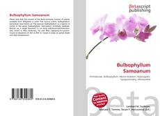 Bulbophyllum Samoanum kitap kapağı