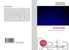 Orion's Belt kitap kapağı