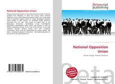 National Opposition Union kitap kapağı