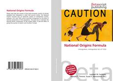 Buchcover von National Origins Formula
