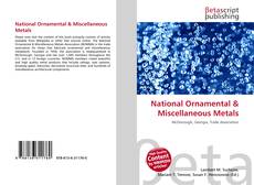 Portada del libro de National Ornamental & Miscellaneous Metals