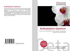 Portada del libro de Bulbophyllum Septatum