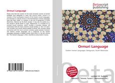 Portada del libro de Ormuri Language