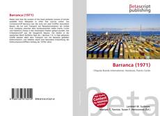 Buchcover von Barranca (1971)