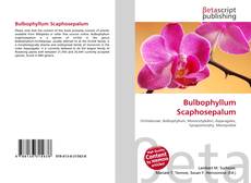 Portada del libro de Bulbophyllum Scaphosepalum