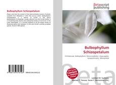 Bulbophyllum Schizopetalum kitap kapağı