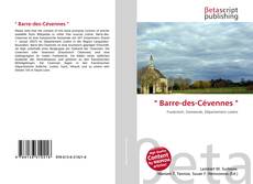 Portada del libro de " Barre-des-Cévennes "