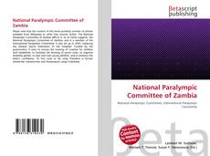 Couverture de National Paralympic Committee of Zambia