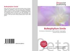 Buchcover von Bulbophyllum Simile