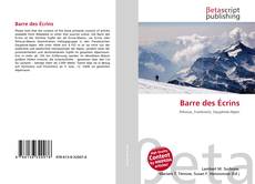 Portada del libro de Barre des Écrins