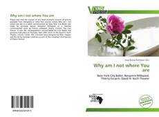 Bookcover of Why am I not where You are