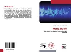 Portada del libro de Marfa Music