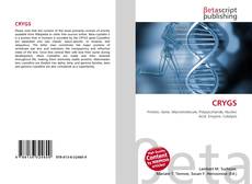 Buchcover von CRYGS