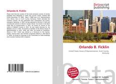 Orlando B. Ficklin kitap kapağı