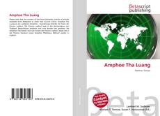 Amphoe Tha Luang kitap kapağı