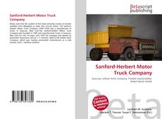 Couverture de Sanford-Herbert Motor Truck Company