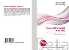 Capa do livro de National Parks Act (Canada) 
