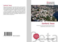 Capa do livro de Sanford, Texas 