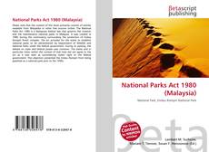 Couverture de National Parks Act 1980 (Malaysia)