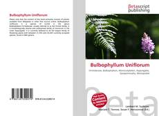 Copertina di Bulbophyllum Uniflorum