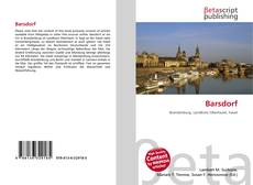 Couverture de Barsdorf