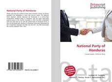 Portada del libro de National Party of Honduras