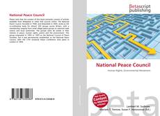 Portada del libro de National Peace Council