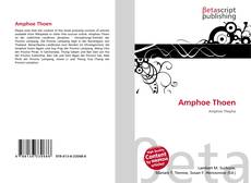 Amphoe Thoen kitap kapağı