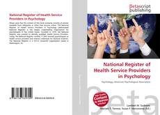 Buchcover von National Register of Health Service Providers in Psychology