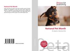 Portada del libro de National Pet Month