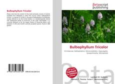 Portada del libro de Bulbophyllum Tricolor