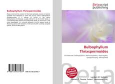 Buchcover von Bulbophyllum Thrixspermoides