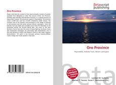 Buchcover von Oro Province