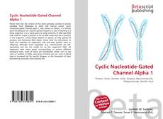 Buchcover von Cyclic Nucleotide-Gated Channel Alpha 1