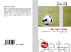 Portada del libro de Santiago Hirsig