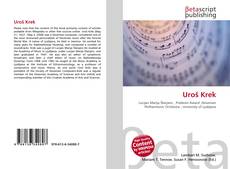 Capa do livro de Uroš Krek 