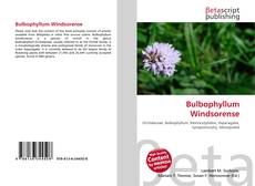 Buchcover von Bulbophyllum Windsorense