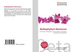 Buchcover von Bulbophyllum Warianum
