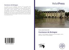 Capa do livro de Constance de Bretagne 