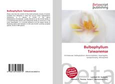 Bulbophyllum Taiwanense的封面